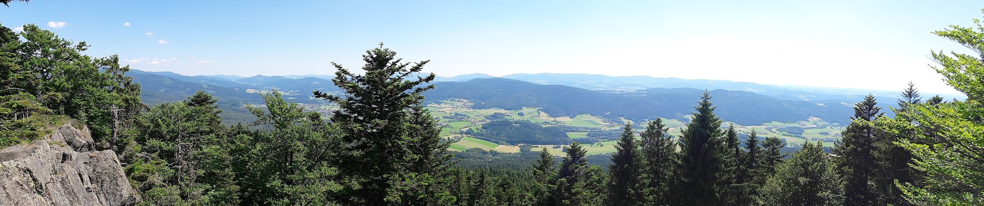 Panorama Kleiner Riedelstein über Zellertal