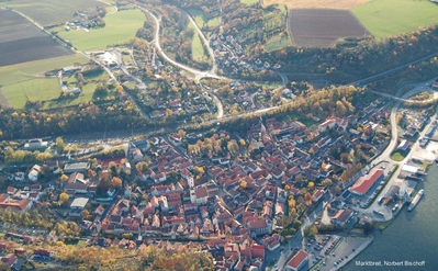 Marktbreit von oben - hier gehts entlang!
