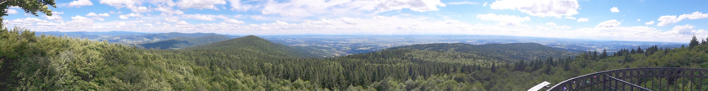 Panorama vom Hirschenstein-Turm