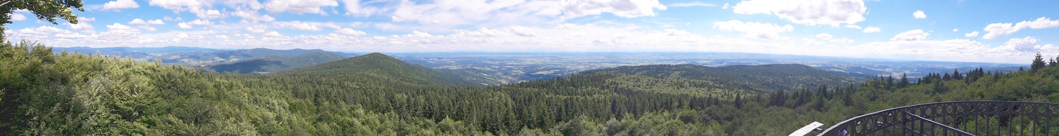 Panorama vom Hirschenstein-Turm