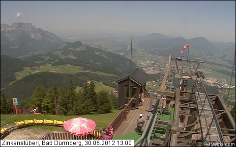 Ausblick vom Bergrestaurant Zinkenkogel