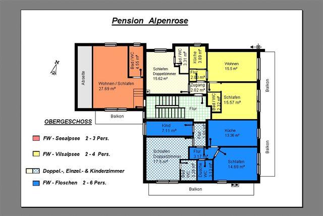 Grundriss Obergeschoss