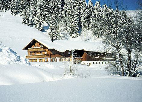 Haus im Winter