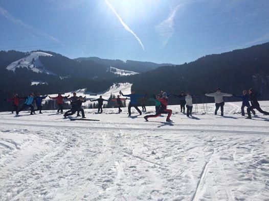Langlaufschule Olympia unsere Tochter Sonja