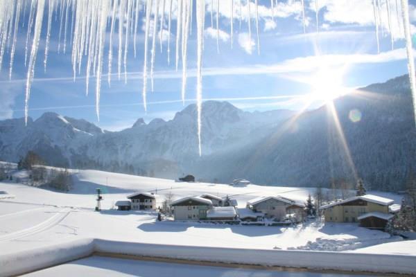 Oberwötzlhof Terrassen-Panorama im Winter