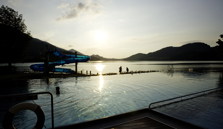 Sonnenuntergang im Fuschlseebad