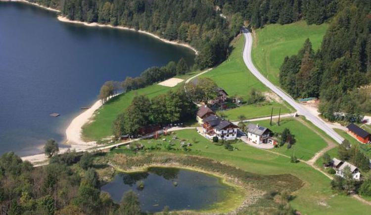 Badeplatz Hirschpoint von oben