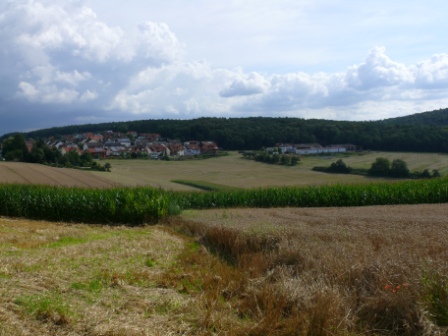 Blick auf den Aussiedlerhof Müller