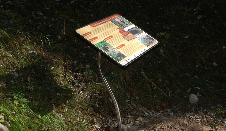 Infotafel am Wegrand