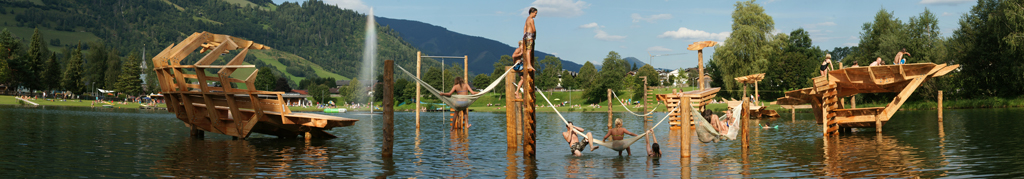 Niedernsill Naturbadesee mit Luziapark