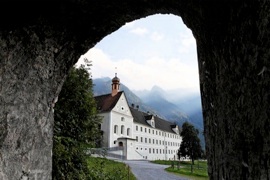 Bludenz, Dominikanerinnenkloster Sankt Peter, Kirche und Wirtschaftsgebäude 1