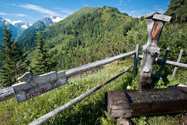 Aussicht auf das Kitzsteinhorn