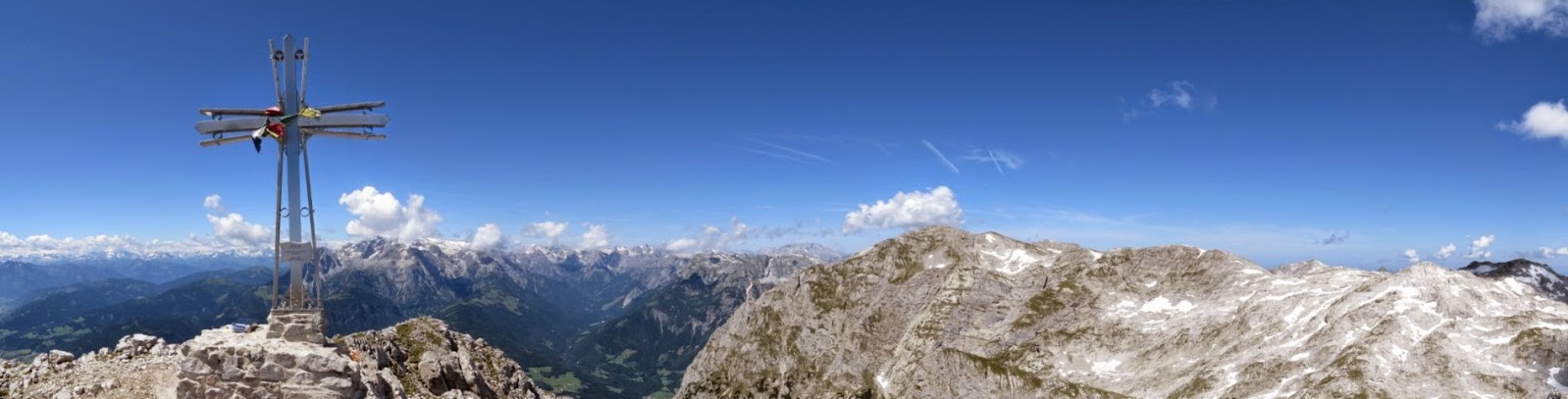 Panorama mit Hochthron Gipfelkreuz