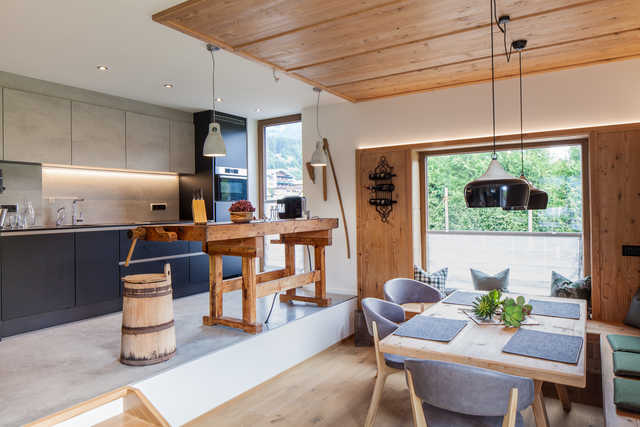 Küche mit Esszimmer