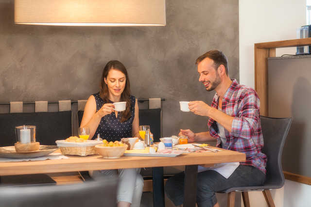 Frühstück im Chalet