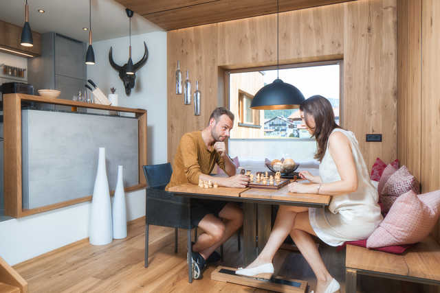 Esszimmer mit Küche