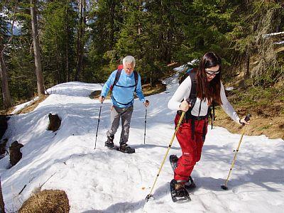 Beim Schneeschuhwandern