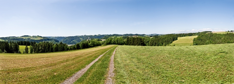 Panoramablick auf Schloss Neuhaus