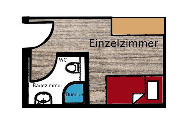 Einzelzimmer Foto