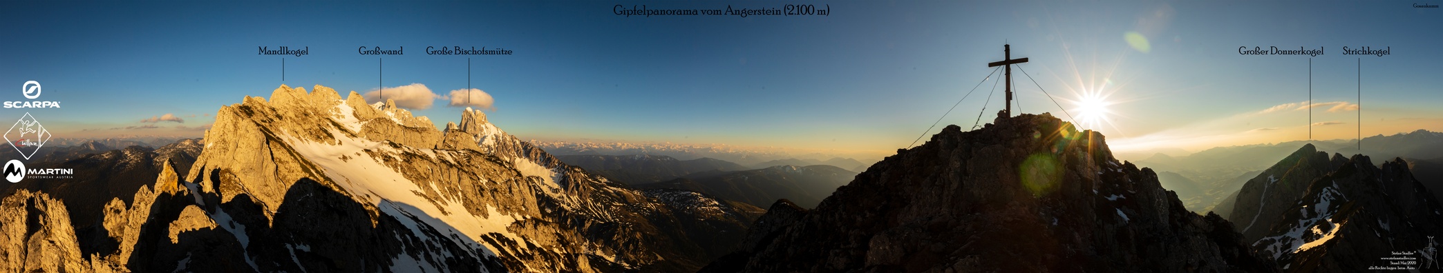 Gipfelpanorama vom Angerstein.