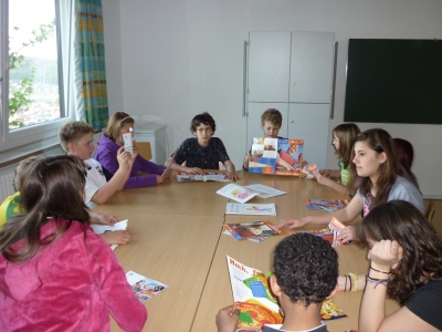 einer der Aufenthaltsräume, hier Seminarnutzung