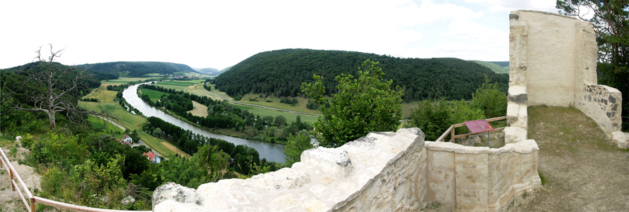 Ausblick &quot;Kirchfelsen&quot; 200 m vom Haus entfernt