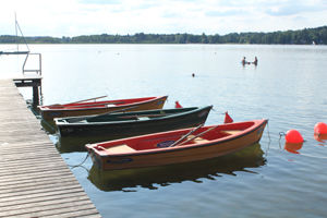 Bootsverleih in Ecking am Simssee.