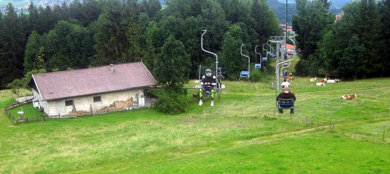 Sessellift der Hochriesbahn.