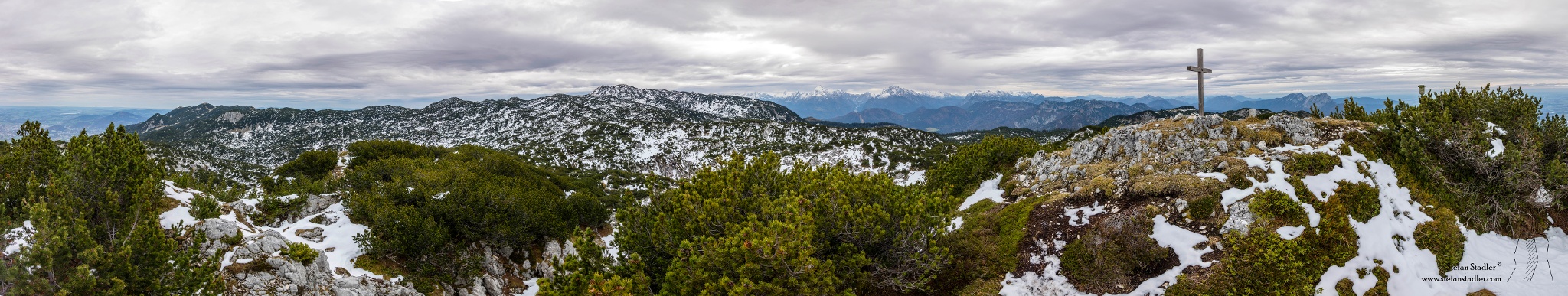 Gipfelpanorama vom Mitterberg.