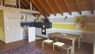 Ferienwohnung Gelb - Essbereich