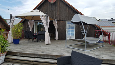 Ferienwohnung Rot - Dachterrasse