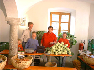 Demeter Gemüse auf dem Bauernmarkt