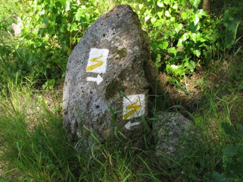 Wegmarkierung Goldsteig