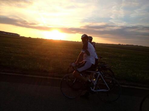 Auf dem Rückweg kurz vor Sonnenuntergang