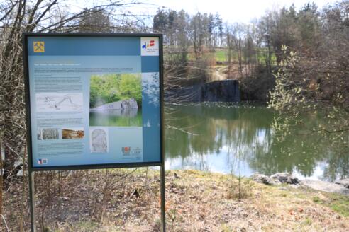 Marmorbruch am Eichelberg, Infotafel Geopfad Theresienstein