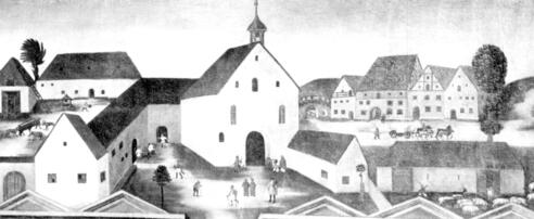 Die Hospitalstiftung um 1550: Das Bild hängt in der Hospitalkirche.