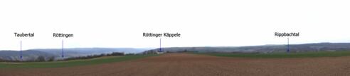 Rundblick vom Tauber- ins Rippbachtal