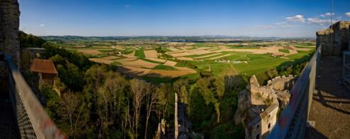 Panoramablick Burgruine Schaunberg