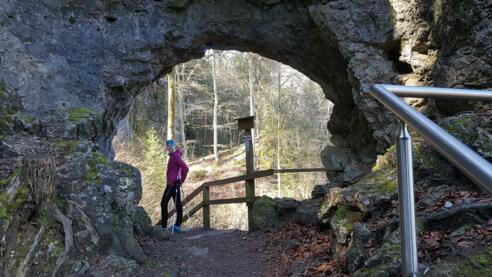 der obere Eingang zur Riesenburg