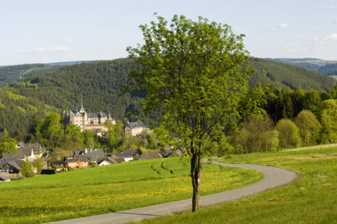 Blick auf Burg Lauenstein