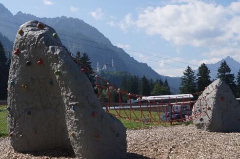 Kletterfelsen am Bergsportzentrum Tegelberg