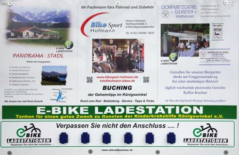 Schild e-bike Ladestation 