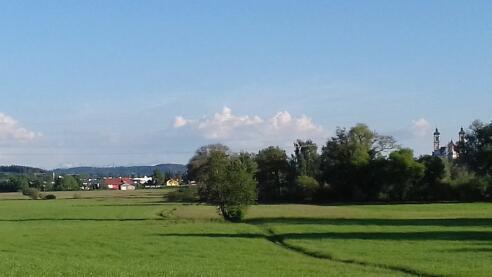 Aussicht auf das Günztal und Ottobeuren