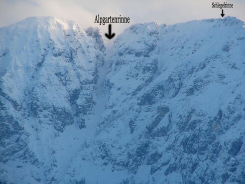 Übersicht über die Rinne.