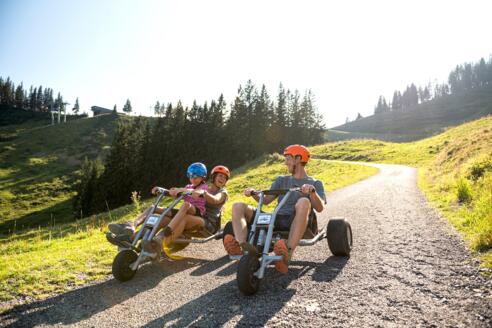 Mountaincart fahren an der Hörnerbahn Bolsterlang - ein Spaß für die ganze Familie