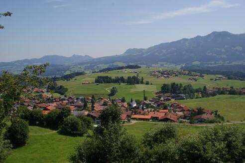 Panoramablick über Obermaiselstein