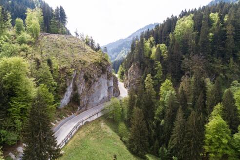 Drohnenaufnahme Hirschsprung Obermaiselstein