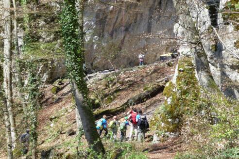 Altmühltal - Kletterfelsen bei Brug Prunn nähe Riedenburg