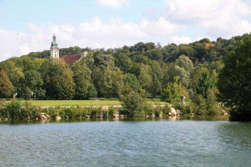 Amperauen mit Kloster Fürstenfeld