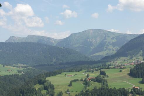 Blick auf den Hochgrat. 